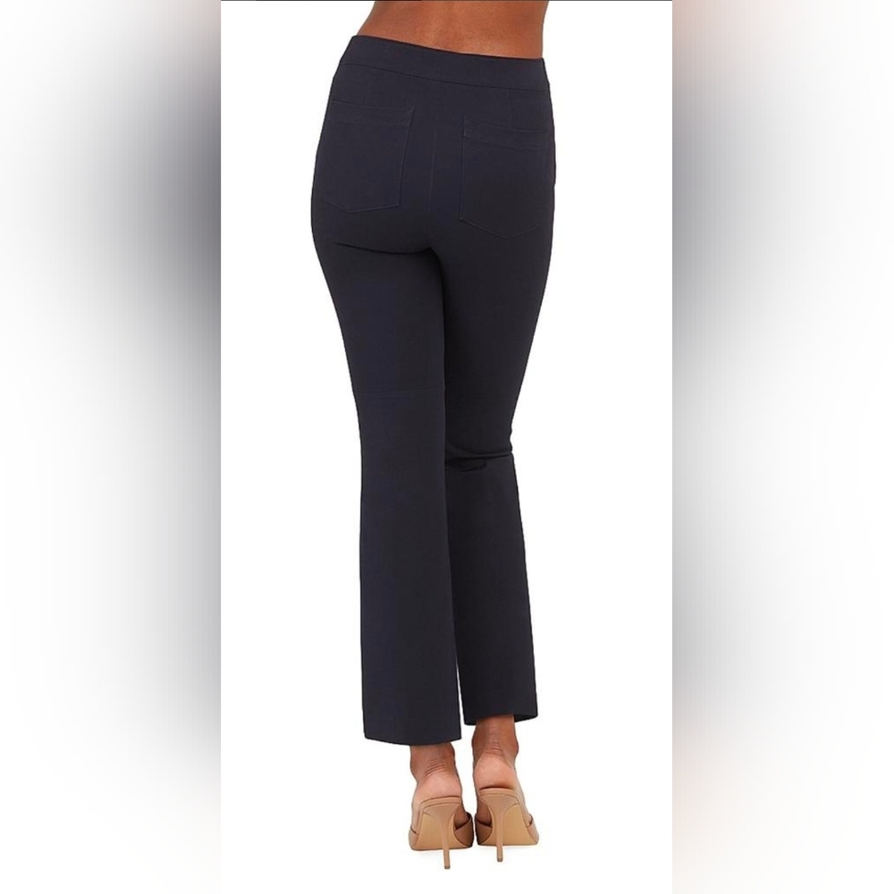 Spanx Women's Polished Kick Flare Black Pull Up Pants - Picture 12 of 12